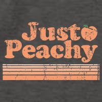 Just Peachy Retro 70s Georgia Peaches Summer Fruit Vector Backpack