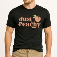 Just Peachy Retro 70s Georgia Peaches Summer Fruit Cooling Performance Crew T-Shirt