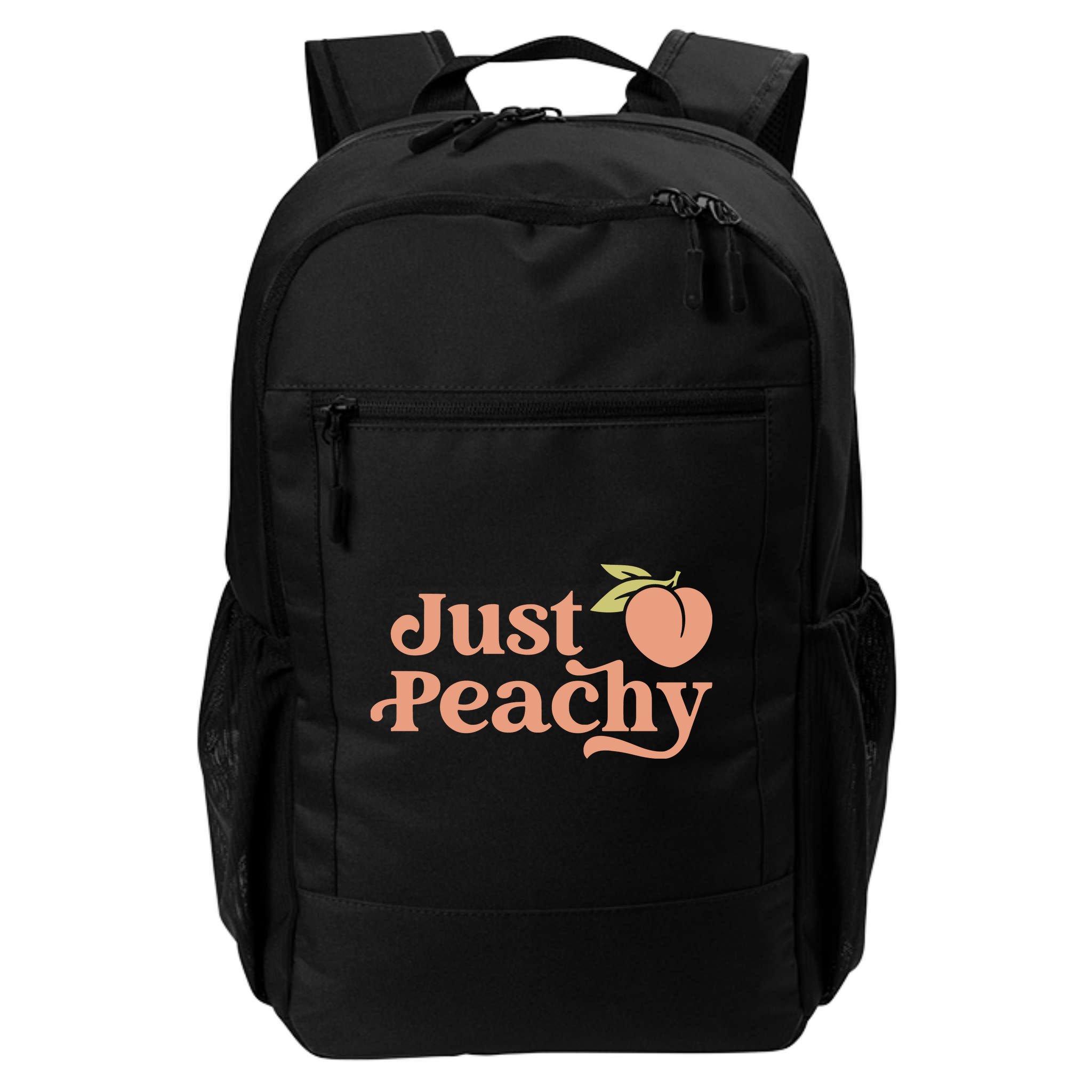 Just Peachy Retro 70s Georgia Peaches Summer Fruit Backpack