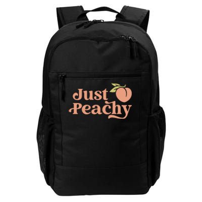 Just Peachy Retro 70s Georgia Peaches Summer Fruit Daily Commute Backpack