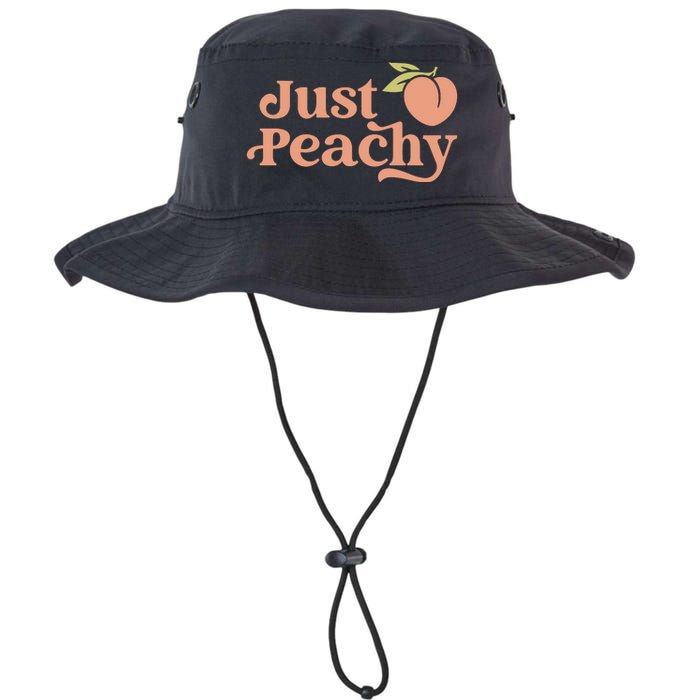 Just Peachy Retro 70s Georgia Peaches Summer Fruit Legacy Cool Fit Booney Bucket Hat