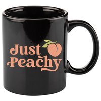 Just Peachy Retro 70s Georgia Peaches Summer Fruit 11oz C Handle Ceramic Mug