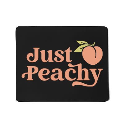 Just Peachy Retro 70s Georgia Peaches Summer Fruit Mousepad