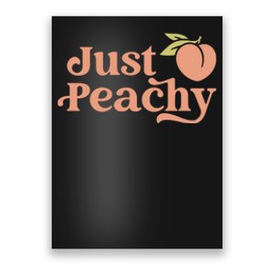 Just Peachy Retro 70s Georgia Peaches Summer Fruit Poster