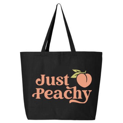 Just Peachy Retro 70s Georgia Peaches Summer Fruit 25L Jumbo Tote