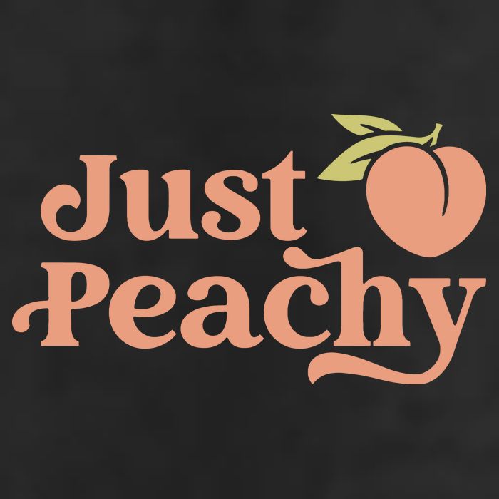 Just Peachy Retro 70s Georgia Peaches Summer Fruit 25L Jumbo Tote
