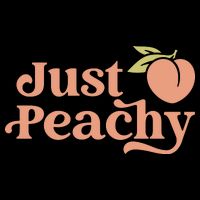 Just Peachy Retro 70s Georgia Peaches Summer Fruit Zip Tote Bag