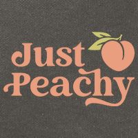 Just Peachy Retro 70s Georgia Peaches Summer Fruit Cotton Canvas Backpack