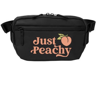 Just Peachy Retro 70s Georgia Peaches Summer Fruit Crossbody Pack