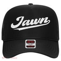 Jawn Philadelphia Retro Throwback Script Funny Slang High Crown Mesh Back Trucker Hat