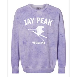 Jay Peak Skiing Gift Vermont Ski Cool Gift Colorblast Crewneck Sweatshirt