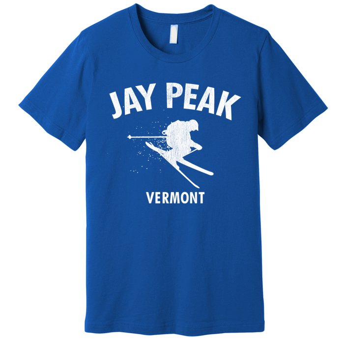 Jay Peak Skiing Gift Vermont Ski Cool Gift Premium T-Shirt