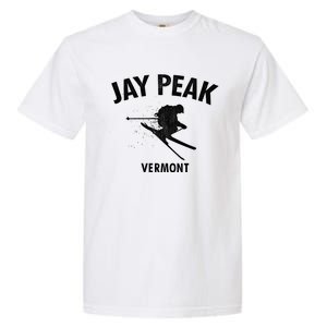 Jay Peak Skiing Gift Vermont Ski Cool Gift Garment-Dyed Heavyweight T-Shirt