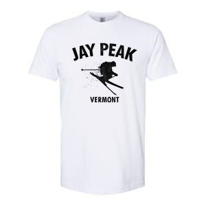 Jay Peak Skiing Gift Vermont Ski Cool Gift Softstyle CVC T-Shirt