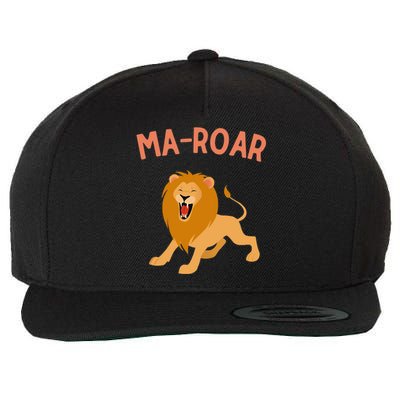 Jewish Passover Seder Plate Maror Ma-Roar Lion Of Judah Wool Snapback Cap