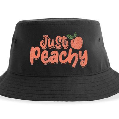 Just Peachy Sassy Summer Loving Peachy Sustainable Bucket Hat