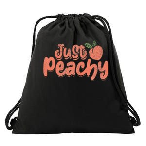 Just Peachy Sassy Summer Loving Peachy Drawstring Bag