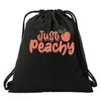 Just Peachy Sassy Summer Loving Peachy Drawstring Bag