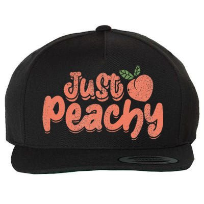 Just Peachy Sassy Summer Loving Peachy Wool Snapback Cap