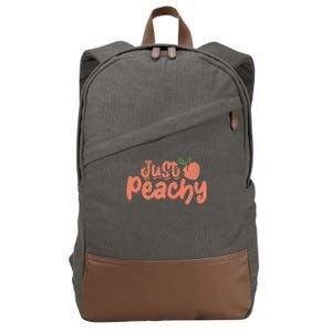 Just Peachy Sassy Summer Loving Peachy Cotton Canvas Backpack