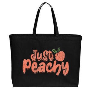 Just Peachy Sassy Summer Loving Peachy Cotton Canvas Jumbo Tote