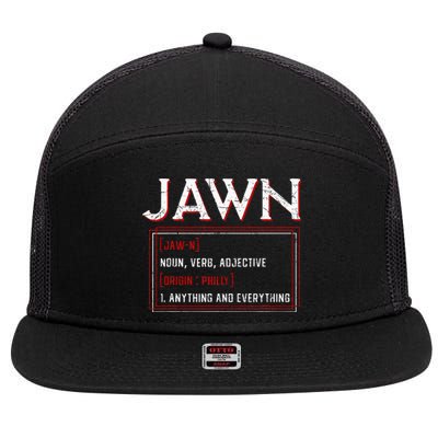 Jawn Philadelphia Slang Resident Hometown Pride 7 Panel Mesh Trucker Snapback Hat