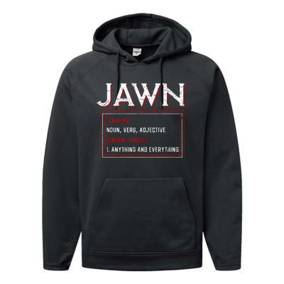 Jawn Philadelphia Slang Resident Hometown Pride Performance Fleece Hoodie