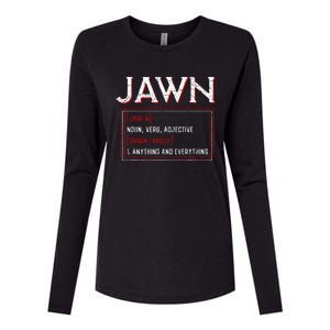 Jawn Philadelphia Slang Resident Hometown Pride Womens Cotton Relaxed Long Sleeve T-Shirt