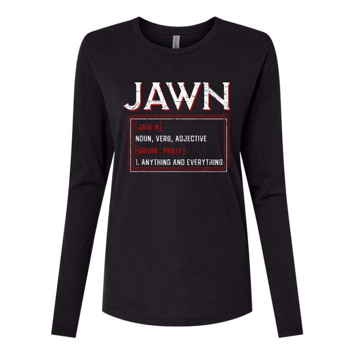 Jawn Philadelphia Slang Resident Hometown Pride Womens Cotton Relaxed Long Sleeve T-Shirt