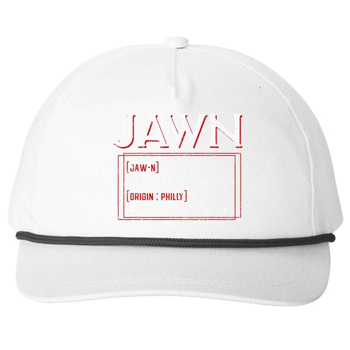 Jawn Philadelphia Slang Resident Hometown Pride Snapback Five-Panel Rope Hat