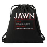 Jawn Philadelphia Slang Resident Hometown Pride Drawstring Bag