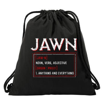 Jawn Philadelphia Slang Resident Hometown Pride Drawstring Bag