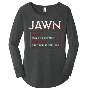 Jawn Philadelphia Slang Resident Hometown Pride Women's Perfect Tri Tunic Long Sleeve Shirt