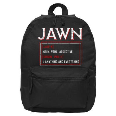 Jawn Philadelphia Slang Resident Hometown Pride 16 in Basic Backpack