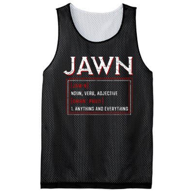 Jawn Philadelphia Slang Resident Hometown Pride Mesh Reversible Basketball Jersey Tank