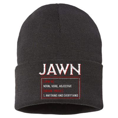 Jawn Philadelphia Slang Resident Hometown Pride Sustainable Knit Beanie