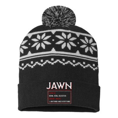 Jawn Philadelphia Slang Resident Hometown Pride USA-Made Snowflake Beanie