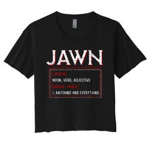 Jawn Philadelphia Slang Resident Hometown Pride Women's Crop Top Tee