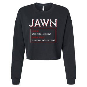 Jawn Philadelphia Slang Resident Hometown Pride Cropped Pullover Crew