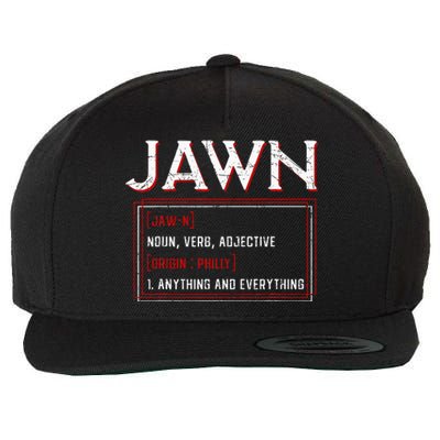 Jawn Philadelphia Slang Resident Hometown Pride Wool Snapback Cap