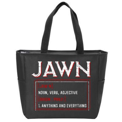 Jawn Philadelphia Slang Resident Hometown Pride Zip Tote Bag