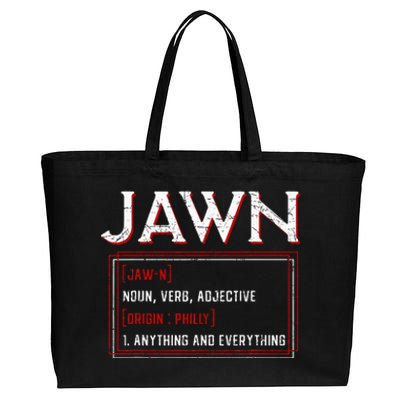 Jawn Philadelphia Slang Resident Hometown Pride Cotton Canvas Jumbo Tote