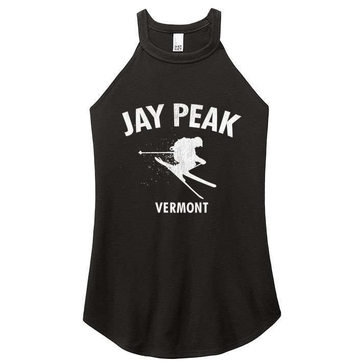 Jay Peak Skiing Funny Gift Vermont Ski Gift Cool Gift Women's Perfect Tri Rocker Tank