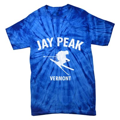 Jay Peak Skiing Funny Gift Vermont Ski Gift Cool Gift Tie-Dye T-Shirt