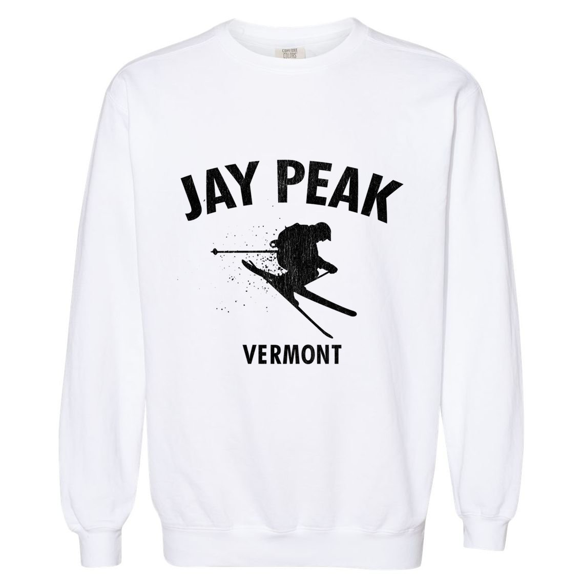 Jay Peak Skiing Funny Gift Vermont Ski Gift Cool Gift Garment-Dyed Sweatshirt