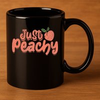Just Peachy Sassy Summer Loving Peachy 11oz C Handle Ceramic Mug