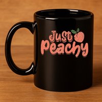 Just Peachy Sassy Summer Loving Peachy 11oz C Handle Ceramic Mug