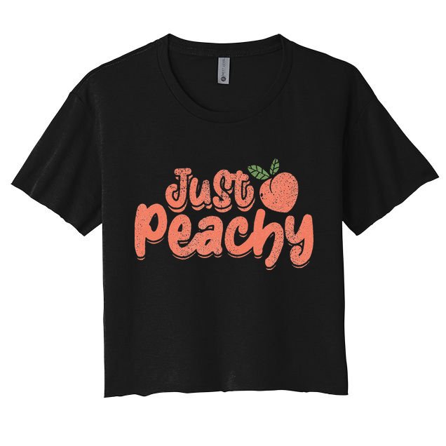 Just Peachy Sassy Summer Loving Peachy Crop Top