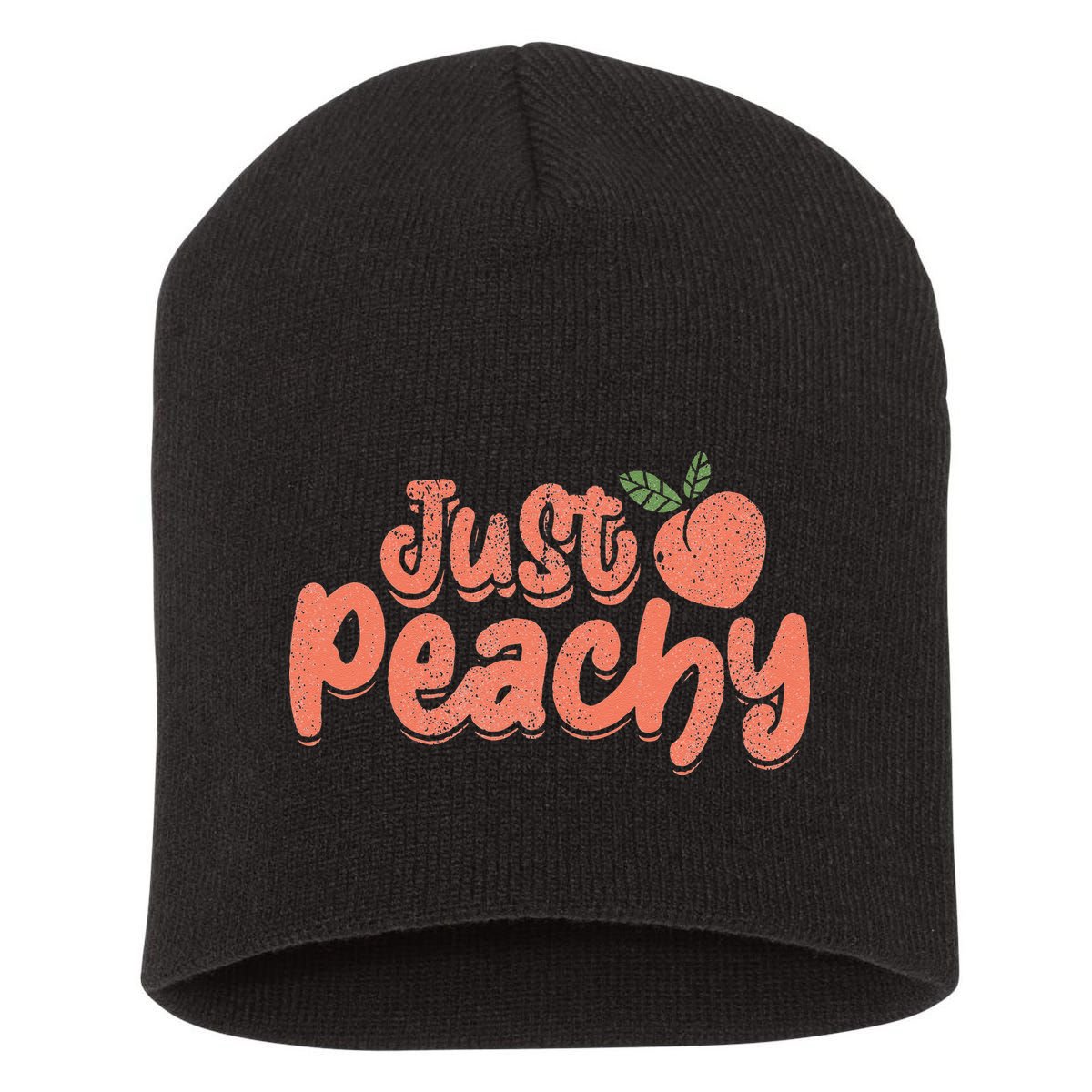 Just Peachy Sassy Summer Loving Peachy Short Acrylic Beanie