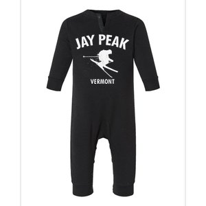 Jay Peak Skiing Tee Vermont Ski Infant Fleece One Piece